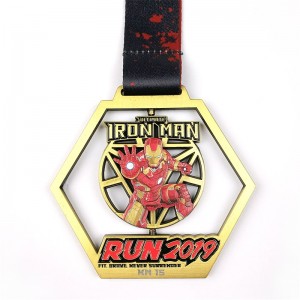 Gag Hollow Out Medalls de diseño Medallas de oro 3D Medallas de oro