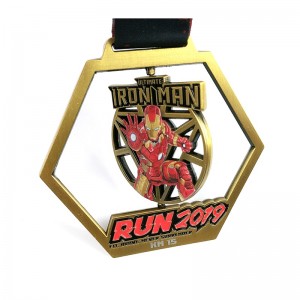 Gag Hollow Out Medalls de diseño Medallas de oro 3D Medallas de oro