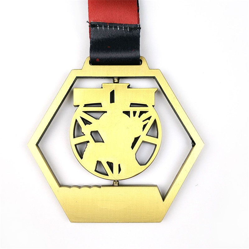 Gag Hollow Out Medalls de diseño Medallas de oro 3D Medallas de oro