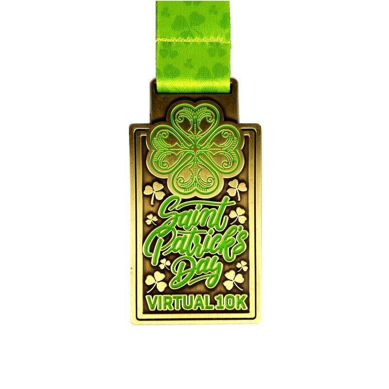 Medalla de la competencia de la competencia de epoxi deportivo de la cinta de silicona personalizada para correr para correr