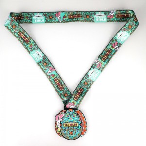 Regalos festivos Medalla de láser de metal de deporte en blanco personalizado