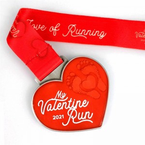 Marathon Running Medals Holiday Running Medals Gift for Valentine \\\\ \'s Day Love