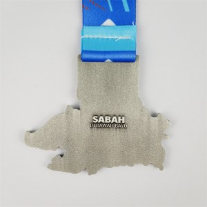 Medallas conmemorativas Mapa de casting de aleación de zinc para premios de eventos corporativos de la ciudad