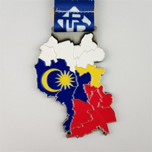 Metal Awards Gift Fabricante al por mayor Medallas de cobre de plata de oro plateado