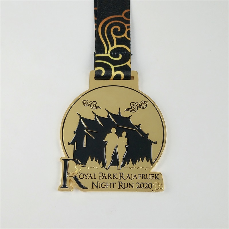 Medalla de la Liga Campeona 3D Gold Metal Matathon Running Medal