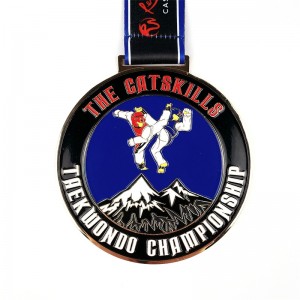 Medalla de Sport Sport Metal de Logotipo de forma personalizada para Medales de carreras de boxeo Kungfu Wholesales
