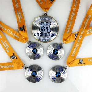 Medalla de medallas de medallón de rosa medallas de premio de competencia personalizada