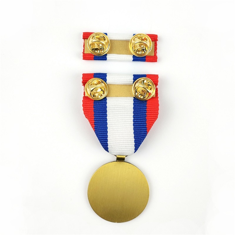 Medallas de honor de la Campaña de Bronce Antigua de Gold 3D personalizado con cinta corta con cinta corta