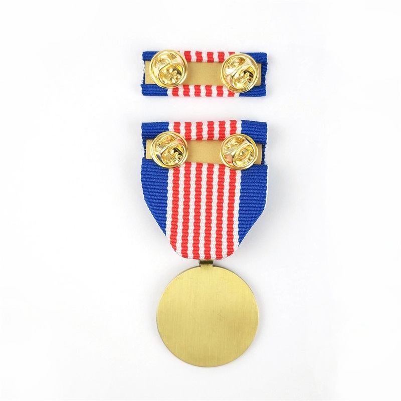 Medalla de honor de Logotipo de Compañía Custom Shiny Gold Chapated Company
