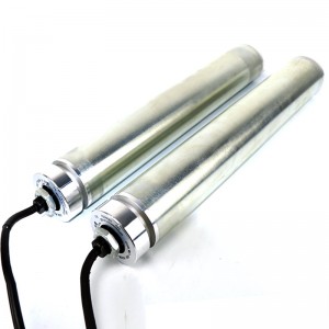 Rollos de CC DC sin estándar 76/82, motor de acero inoxidable personalizado, rueda sincrónica, rueda de doble fila de potencia galvanizada, recubrimiento de goma