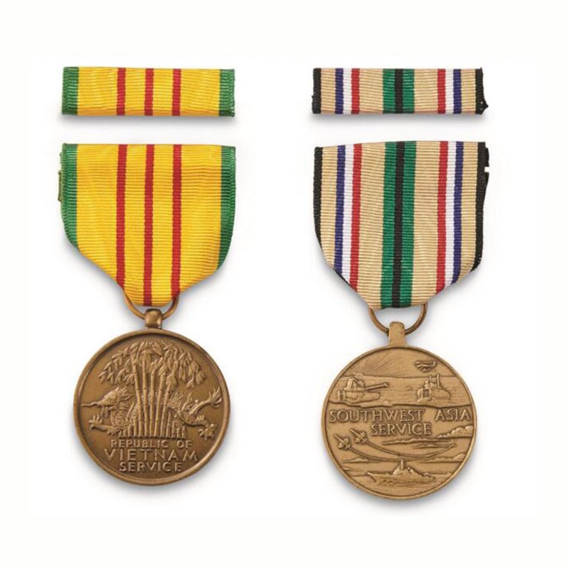 Gag Medallón de Honor Militar de Medallón de la Customización Competitiva Mayorista con barra de cinta corta Stripe Barra