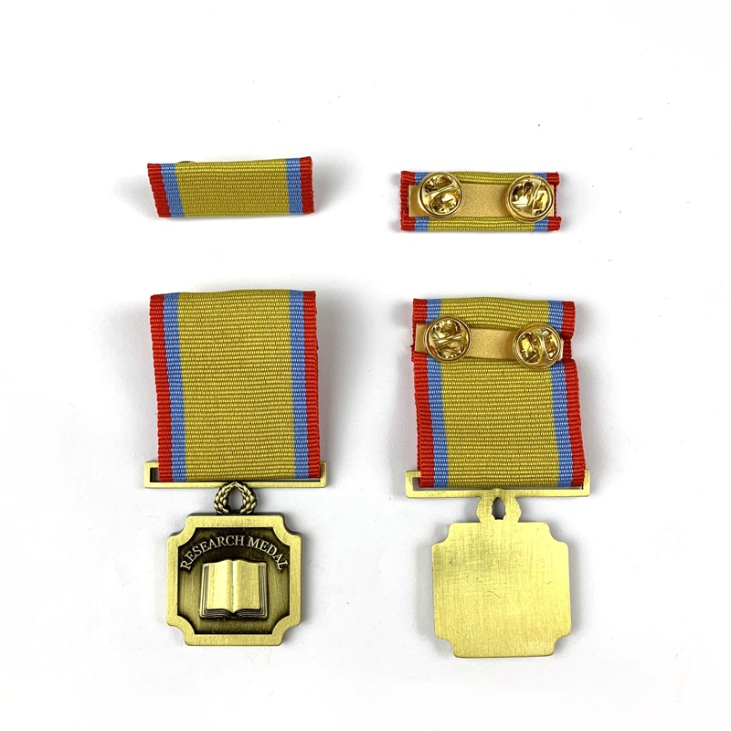 Gag Medallón de Honor Militar de Medallón de la Customización Competitiva Mayorista con barra de cinta corta Stripe Barra