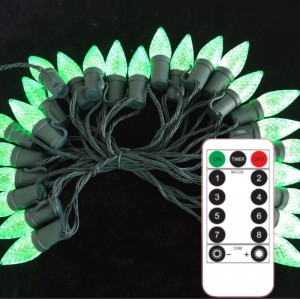 C9 Strawberry Christmas Light Juego de luz impermeable al aire libre Hermana de luz de Navidad