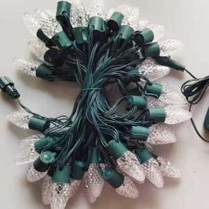 C9 Strawberry Christmas Light Juego de luz impermeable al aire libre Hermana de luz de Navidad