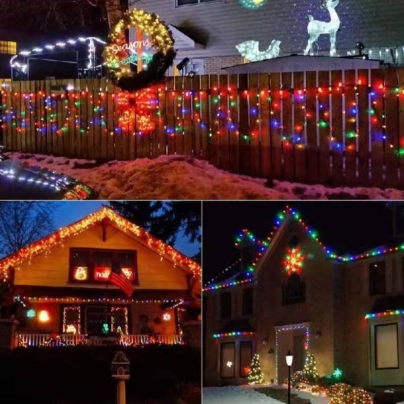 Smart C9 Strawberry Christmas Light Light Set Al aire libre RGB Colorido de luz de Navidad