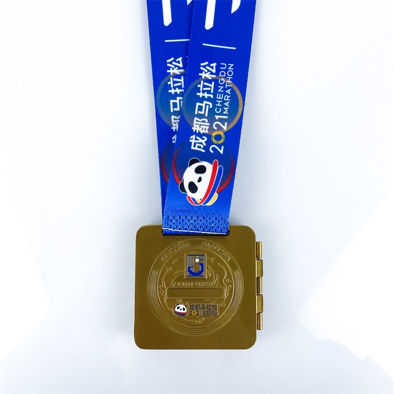 Panda Design Quality Medalla de maratón personalizado Medalla deportiva de metal