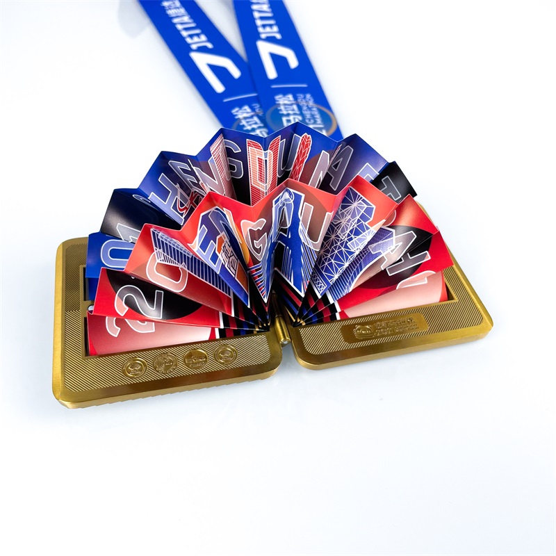 Medallas de maratón de metal de oro personalizado Medalla de maratón personalizado