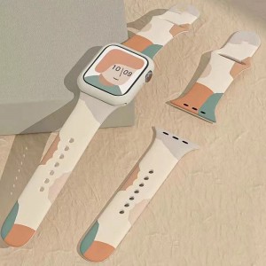 Correa de reemplazo de las pulseras de la banda impermeable de silicona suave para iWatch
