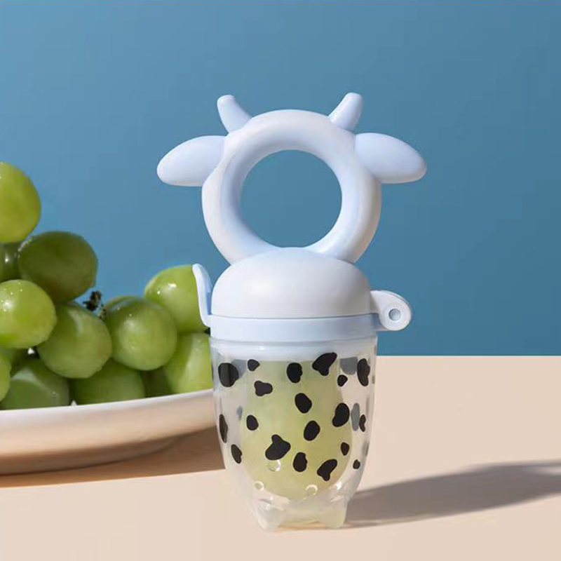 Alimentador de frutas de alta calidad Cartoon TEATER Food Grade Eco Friendly Liquid Liquid Silicone Pitadrutas de fruta fresca Alimentador de bebé
