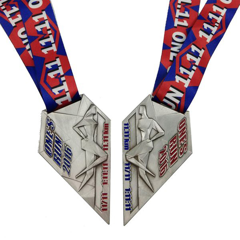 Metal de metal fundido a medida, insertos de metal personalizados, medalla de carrera personalizada