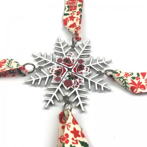 Premio de estrella de metal de medalla de medalls cristiano de medallas de Santa Running