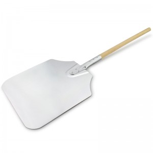 Mango de madera 12nch/14 pulgada/16 pulgadas pizza de aluminio cáscaras pizza pizza pizza spatula paleta