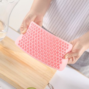 Silicone mini bandejas de cubos de hielo, 150 piezas en forma de corazón moldes de hielo triturado liberación fácil de hielo pequeños para cócteles de whisky enfriando, gadgets de cocina bandejas de hielo apilables, herramientas de ...