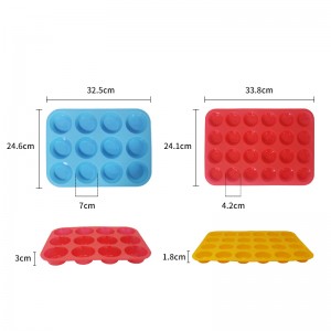 Bandeja para muffins de silicona antiadherente: moldes para magdalenas y cupcakes, moldes para hornear de silicona, moldes de rosquilla de 12 agujeros para hornear bagels de ceto, herramientas esenciales para fiestas y festivales.