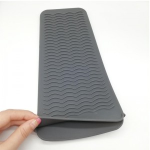 Polla de alfombra de silicona resistente, tapa resistente al calor portátil Puga de viaje Rendición para el cabello Curler sin desliz