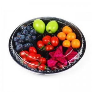 Seis-comartment Fresh-cut frutas Box Bottom 250*170*70 mm HJ-6F270