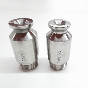 Serie SMP de acero inoxidable de acero inoxidable Boquilla de aerosol de cono completa de acero inoxidable, boquilla SMP