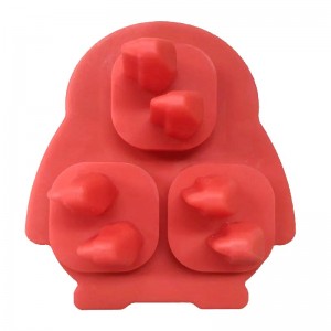 Silicone 3d Penguin Ice Cube Cube, Moldo de cubos de hielo Whisky Molde de hielo Formas divertidas, Formas divertidas de silicona con embudo para cócteles, bourbon, brandy, regalo de whisky para hombres