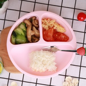 Tazas de succión para bebés de silicona, tazas de succión de alimentación autodenominada paraniños, platos de alimentación de silicona para bebés divididos para bebés destetados, sin BPA, microondas, lavavajillas y horno-tazones ...