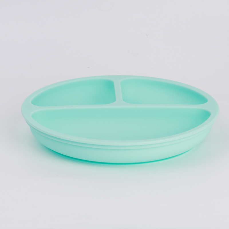 Tazas de succión para bebés de silicona, tazas de succión de alimentación autodenominada paraniños, platos de alimentación de silicona para bebés divididos para bebés destetados, sin BPA, microondas, lavavajillas y horno-tazones de alimentación para bebés