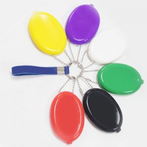 Bolsa de monedas de monedas de moneda ovalada de silicona, bolsa de hombres \\\\ \'s/women con cadena, bolsa de silicona de grado alimenticio, ecológico e impermeable