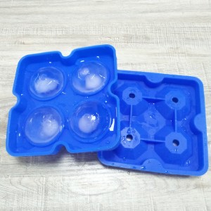 Bandeja de molde de cubos de hielo de silicona flexible de diamantes, hace cuatro diamantes gigantes, molde de hielo de silicona de fácil liberación, para whisky, cócteles y bebidas de jugo,