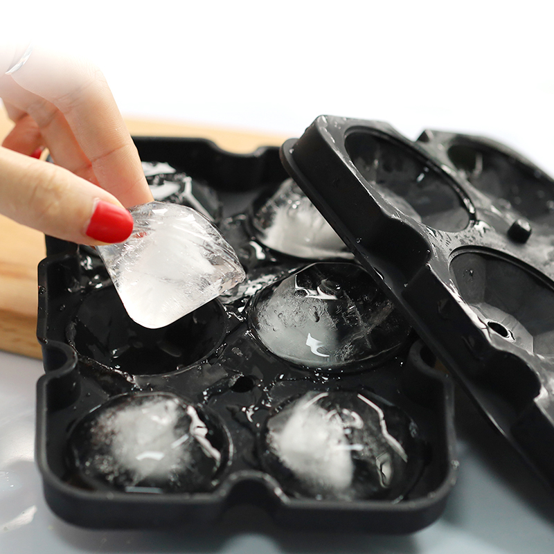 Diamond Ice Cube Moldes de silicona reutilizable Flexible de 6 bandejas de hielo fabricante con tapa para cócteles de whisky escalofriantes, bandejas de hielo apilables fáciles de liberar con cubiertas