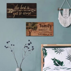 Arte personalizado Cartel de madera decoración de madera de madera