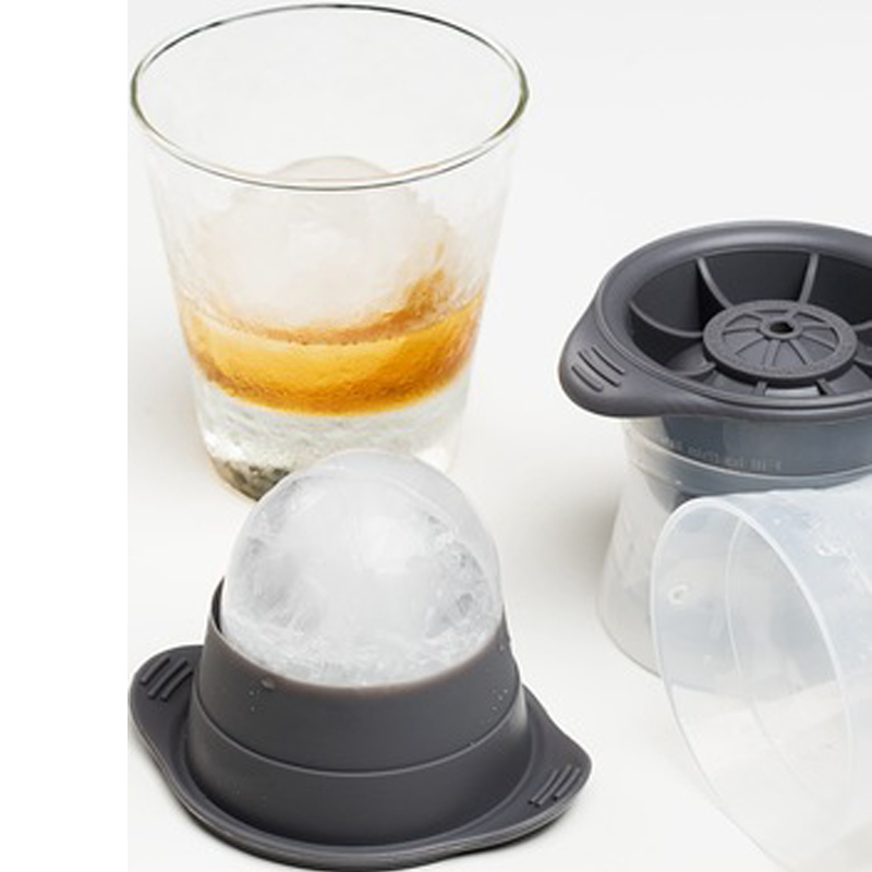 Grandes moldes de hielo esférico adecuados para whisky, cócteles, bebidas de hielo, reutilizables y fáciles de limpiar, sin BPA