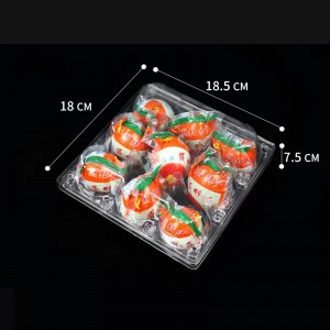 Bandeja de huevo de pato 185*180*75 mm 9 ranuras