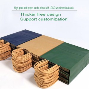 Bolsa de papel marrón colorida