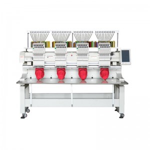 Máquina de bordado computarizada de alta velocidad de cuatro cabezas