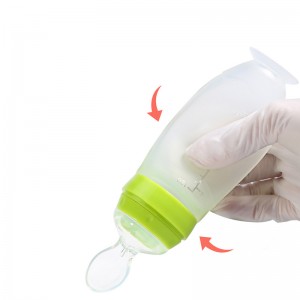 Spoon Spoon Silicona Squeeze Spoon Spoon Bottle de alimentos complementarios