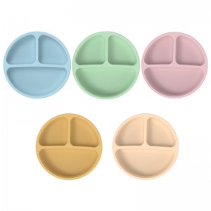 Copa de succión de Silicone Children \\\\ Silicone Silicone Compartimented Silicone Dinner
