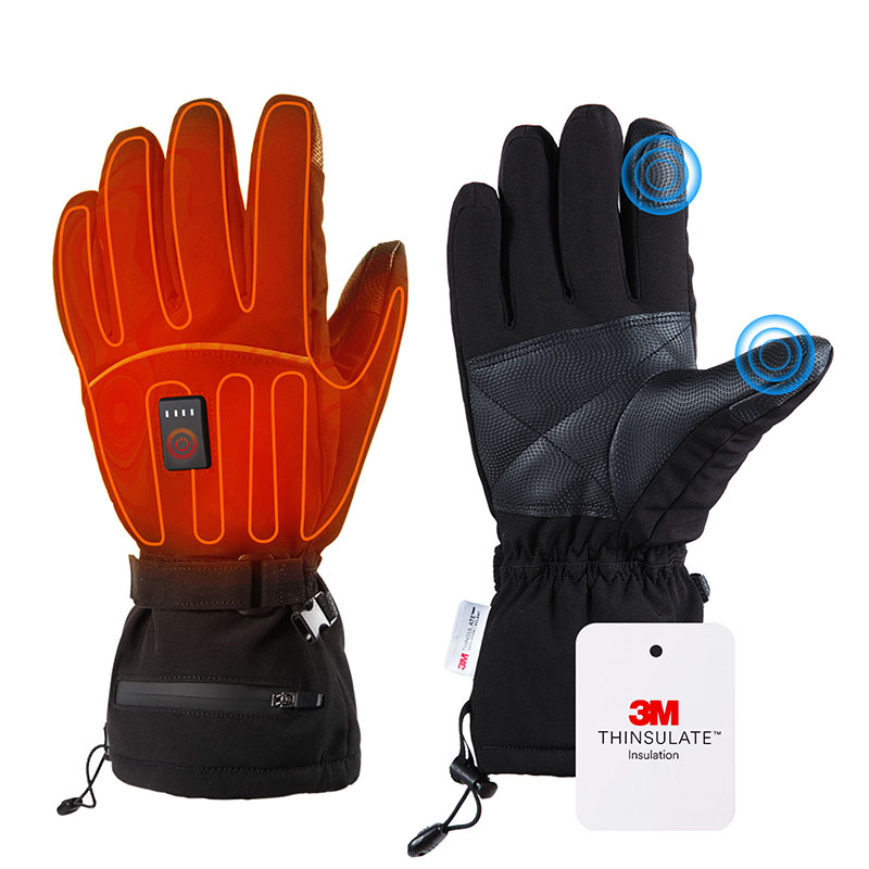 Guantes de calentamiento de esquí para mujeres y hombres guantes de calentamiento de pantalla táctil impermeables