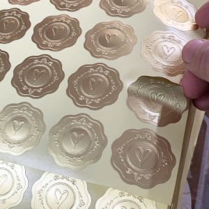 Etiquetas autoadhesivas de estampado caliente personalizado