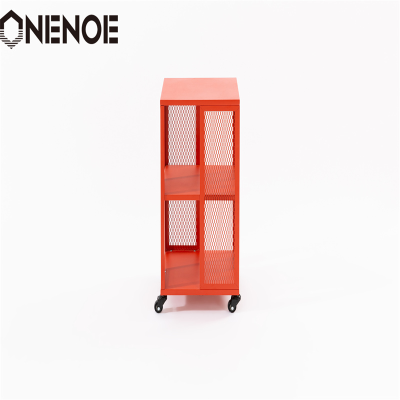 Onenoe Home Muebles modernos Metal Metal Archivo de estanterías Archivo de estantería Gabinete de marco sólido Gabinete de almacenamiento de almacenamiento con 3niveles