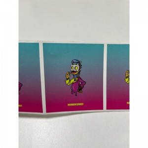 Pegatina helada de gradiente