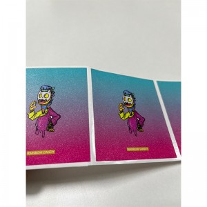 Pegatina helada de gradiente