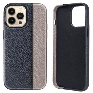 Case de cuero de teléfonos móviles Apple iPhone 14Pro, protección con todo incluido de 360 ​​grados, caja de teléfono móvil Norange de color de color de moda, botones de metal sensibles y duradero